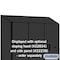 Salsbury Industries 2 Tier 'S' Designer Locker, 54"Wx76"Hx24"D, 6 Door, Black 18-27364BLK - alternate 6